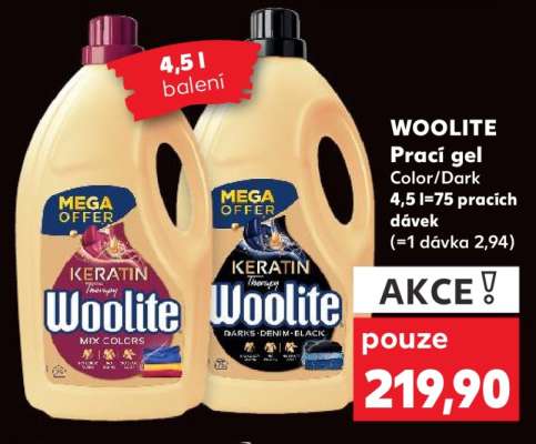 WOOLITE Prací gel Color/Dark