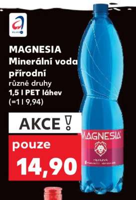 MAGNESIA Minerální voda přírodní