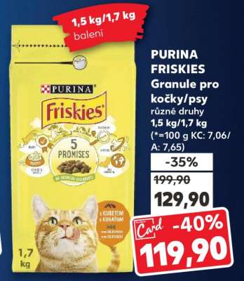 PURINA FRISKIES Granule pro kočky/psy