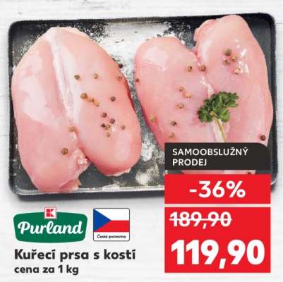Kuřecí prsa s kostí