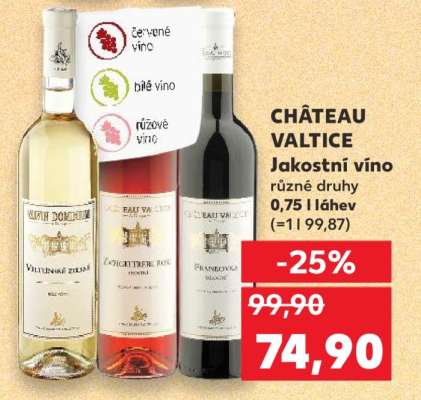 CHÂTEAU VALTICE Jakostní víno