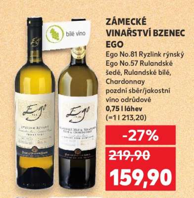 Zámecké vinařství Bzenec EGO