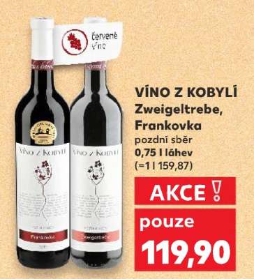 VÍNO Z KOBYLÍ Zweigeltrebe Frankovka