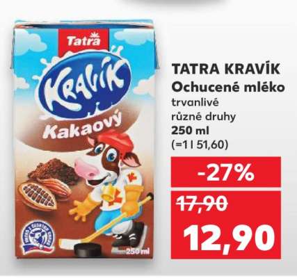 TATRA KRAVÍK Ochucené mléko