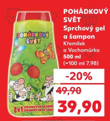 POHÁDKOVÝ SVĚT Sprchový gel a šampon