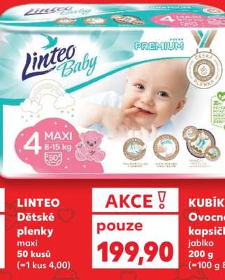 LINTEO Dětské plenky maxi