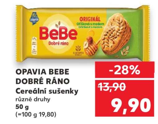 OPAVIA Bebe Dobré ráno Cereální sušenky