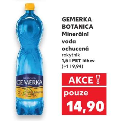 Gemerka Botanica minerální voda