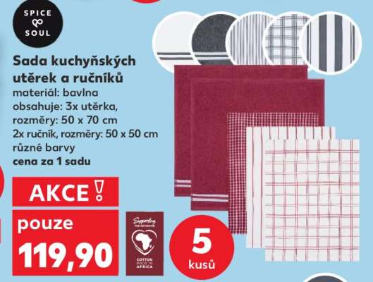 Sada kuchyňských utěrek a ručníků
