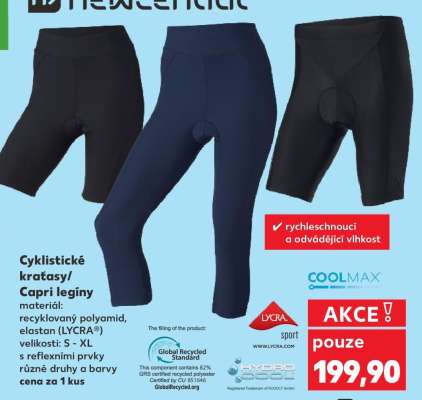 Cyklistické kraťasy/Capri legíny