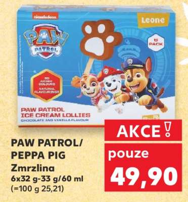 PAW PATROL/PEPPA PIG Zmrzlina