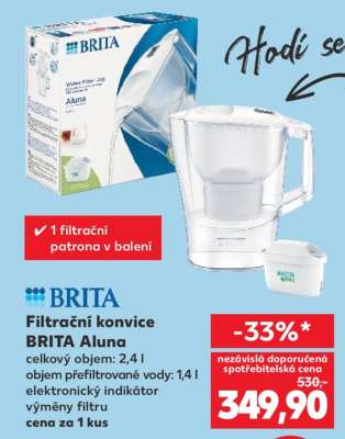 Filtrační konvice BRITA Aluna