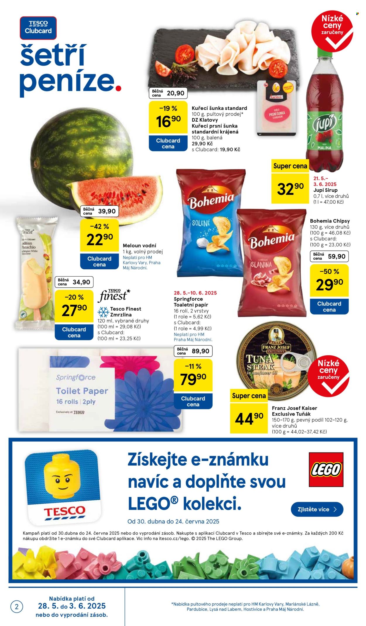 Leták TESCO - 28.5.2025 - 3.6.2025. Strana 1