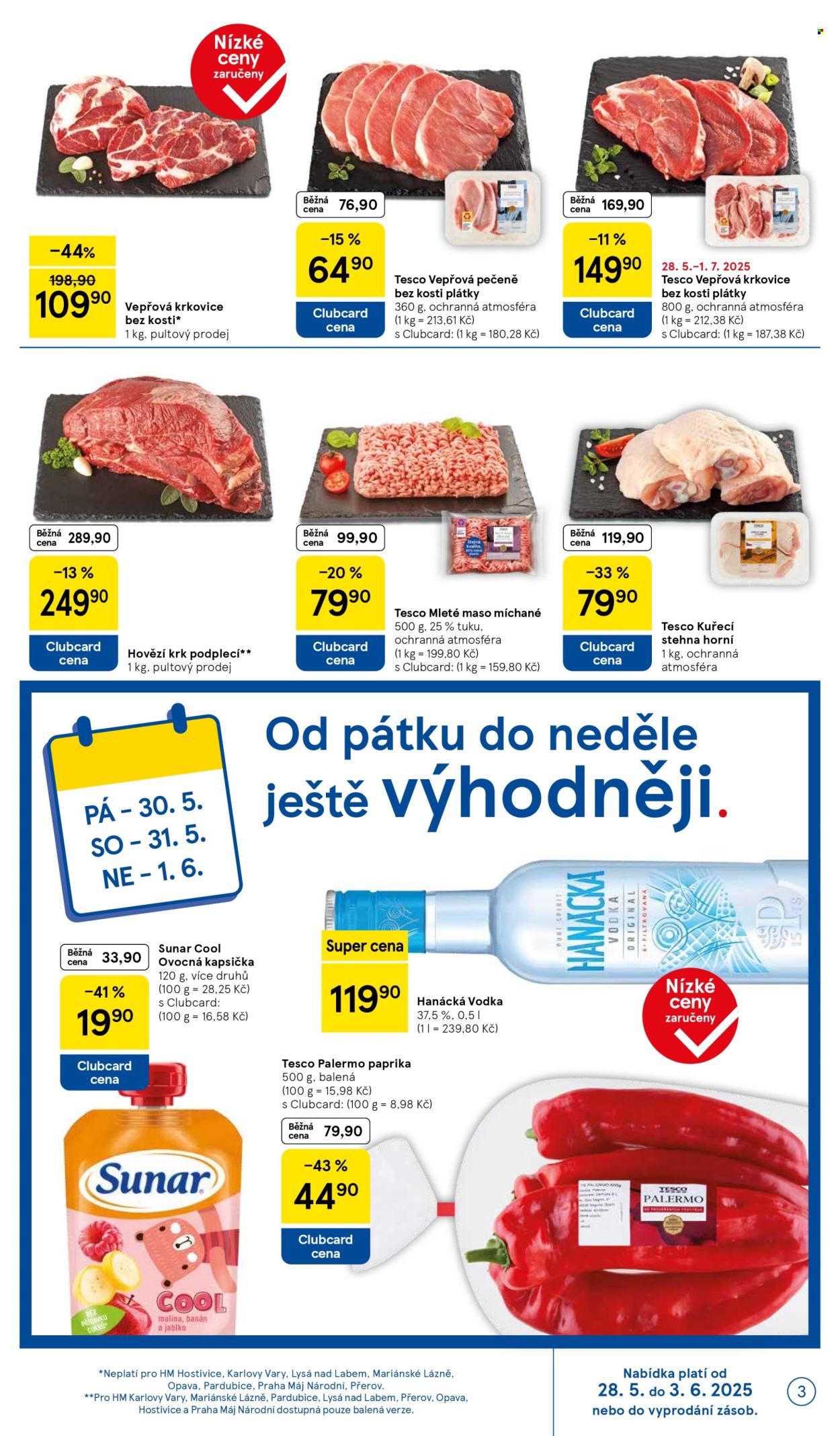 Leták TESCO - 28.5.2025 - 3.6.2025. Strana 1