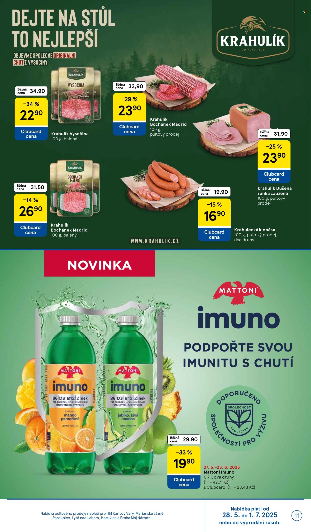 Leták TESCO - 28.5.2025 - 3.6.2025. Strana 1