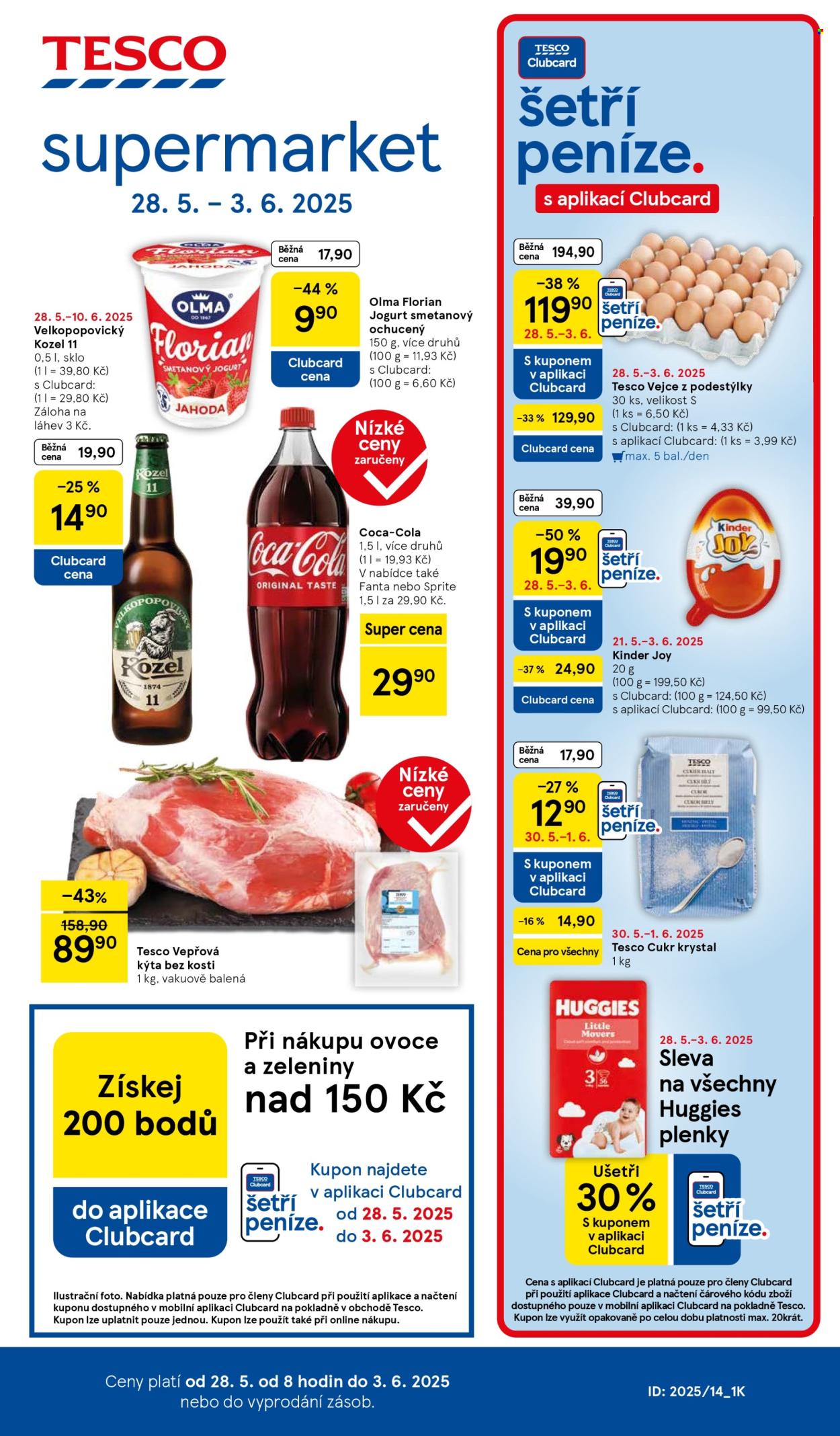 Leták TESCO supermarket - 28.5.2025 - 3.6.2025. Strana 1