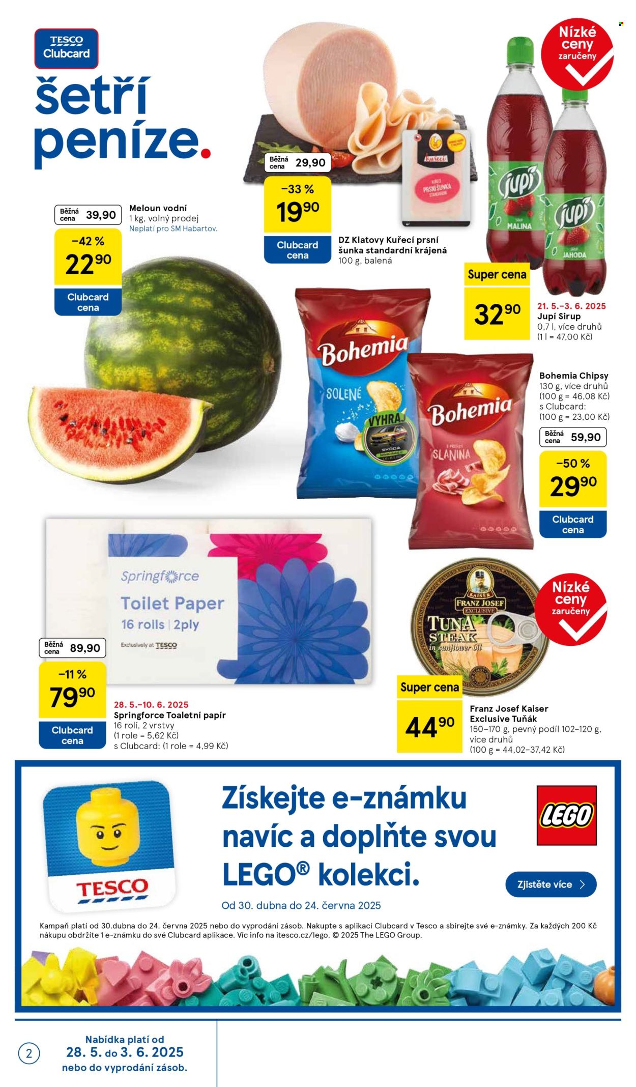 Leták TESCO supermarket - 28.5.2025 - 3.6.2025. Strana 2