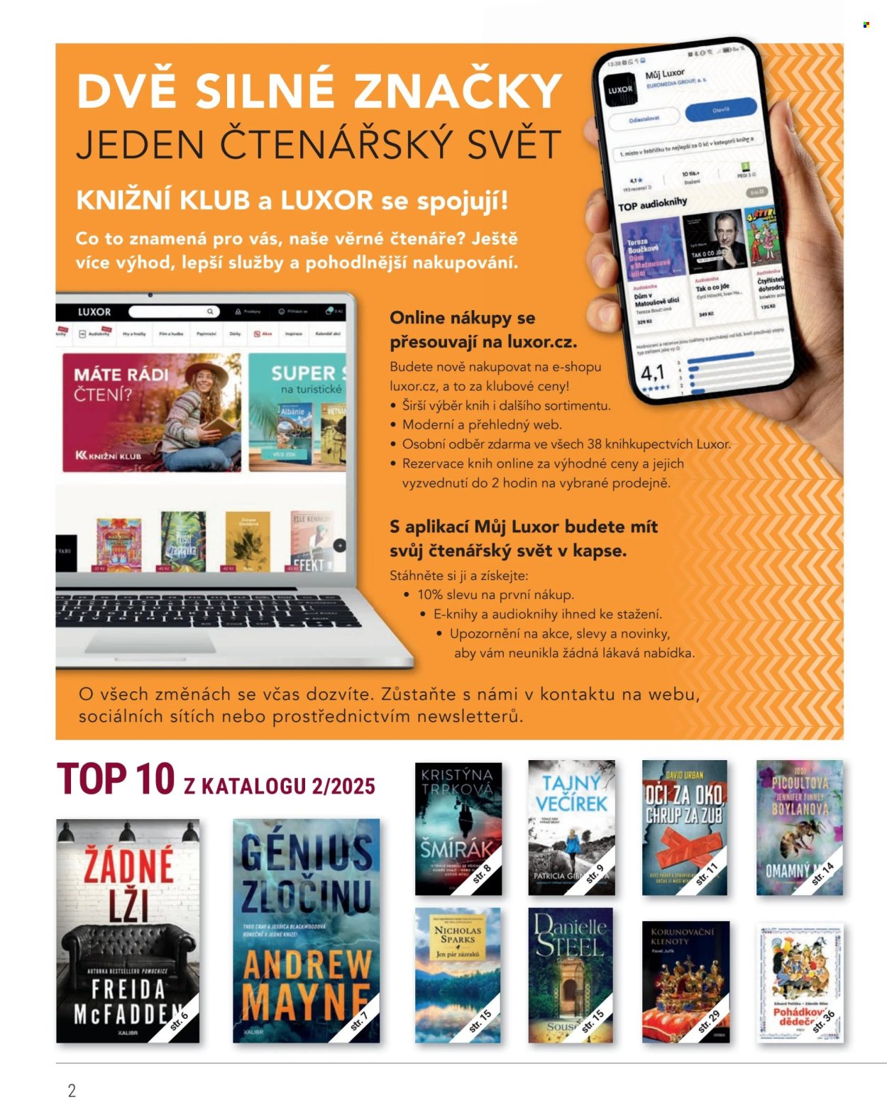 Leták Knižní klub - 1.6.2025 - 31.8.2025. Strana 2