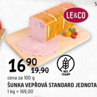ŠUNKA VEPŘOVÁ STANDARD JEDNOTA
