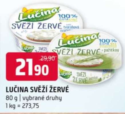Lučina svěží žervé