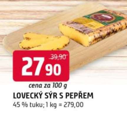 LOVECKÝ SÝR S PEPŘEM