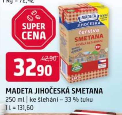 MADETA JIHOČESKÁ SMETANA