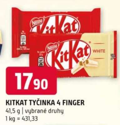 KITKAT TYČINKA 4 FINGER