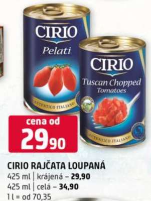 Cirio Rajčata loupaná
