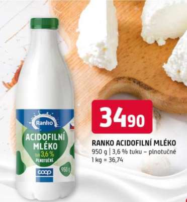 RANKO ACIDOFILNÍ MLÉKO