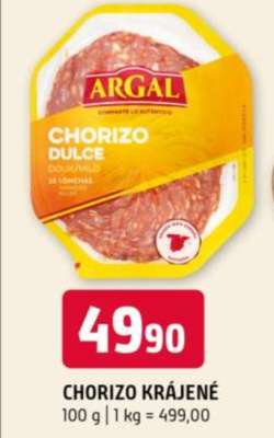 Chorizo krájené