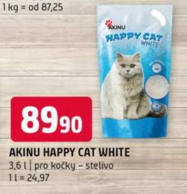 Akinu Happy cat White