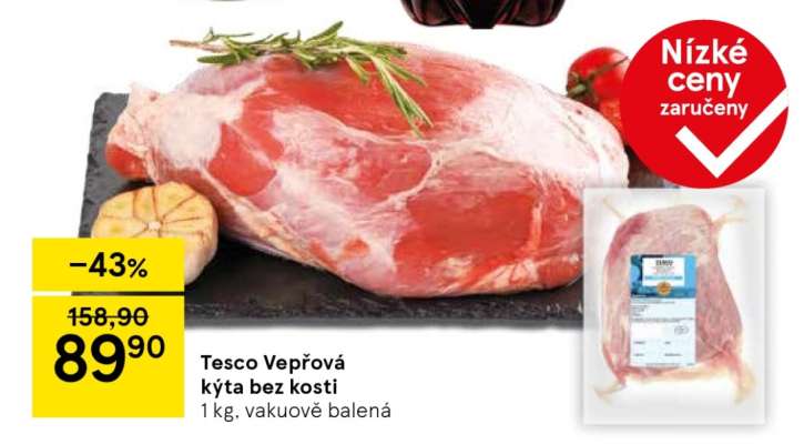 Tesco Vepřová kýta bez kosti