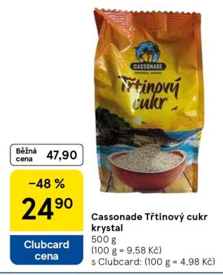 Cassonade Třtinový cukr krystal
