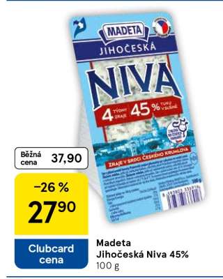 Madeta Jihočeská Niva 45%