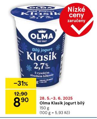 Olma Klasik jogurt bílý