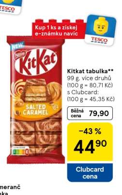 KitKat tabulka
