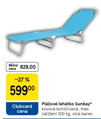 Plážové lehátko Sunbay