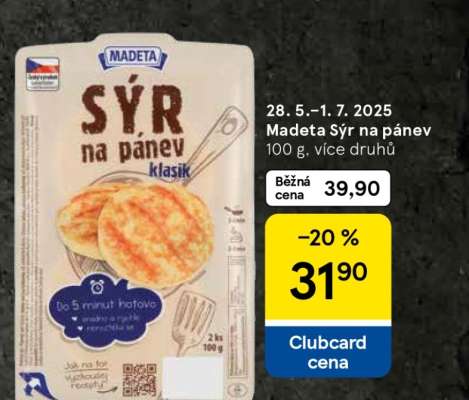 Madeta Sýr na pánev