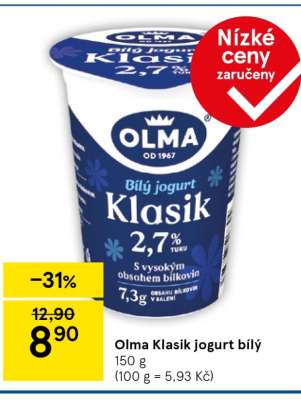 Olma Klasik jogurt bílý