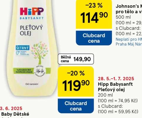 HiPP Babysanft Pleťový olej