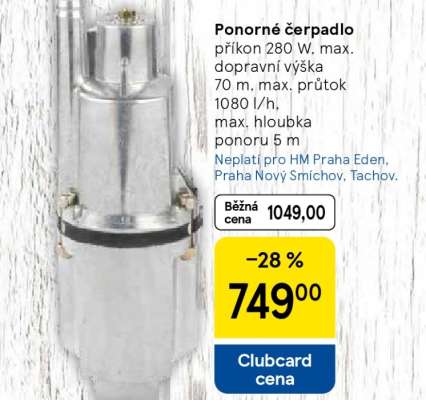 Ponorné čerpadlo