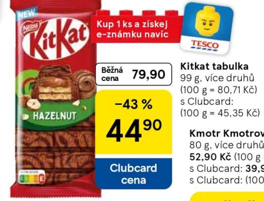 KitKat tabulka
