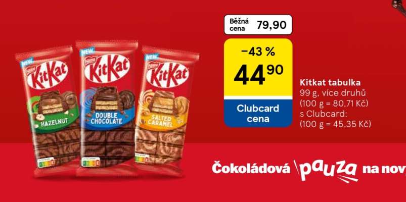 KitKat tabulka