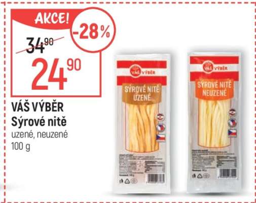 Váš výběr Sýrové nitě