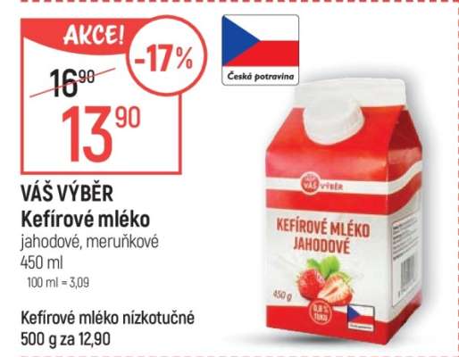 Váš výběr Kefírové mléko