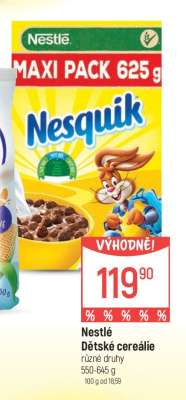 Nestlé Dětské cereálie