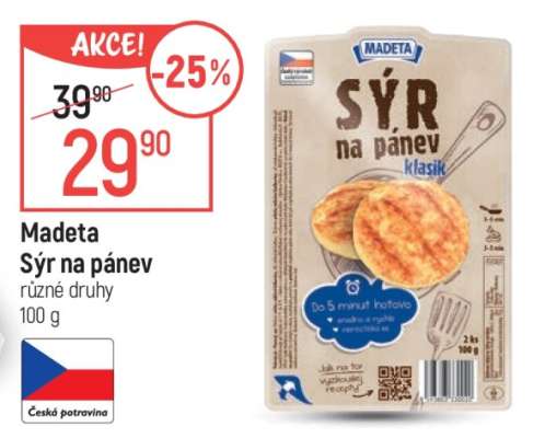 Madeta Sýr na pánev