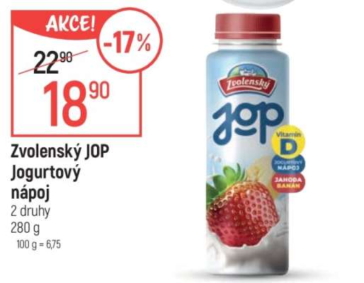 Zvolenský JOP Jogurtový nápoj