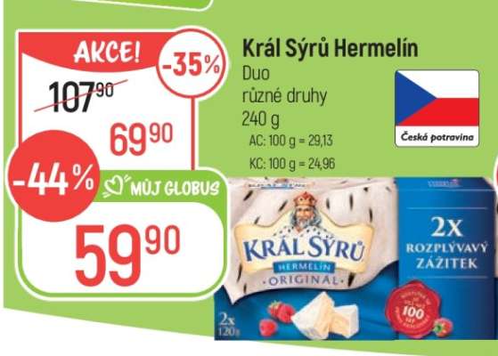 Král Sýrů Hermelín Duo