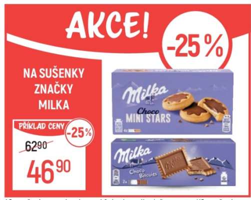 Milka sušenky